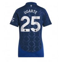 Camiseta Manchester United Manuel Ugarte #25 Visitante Equipación para mujer 2024-25 manga corta